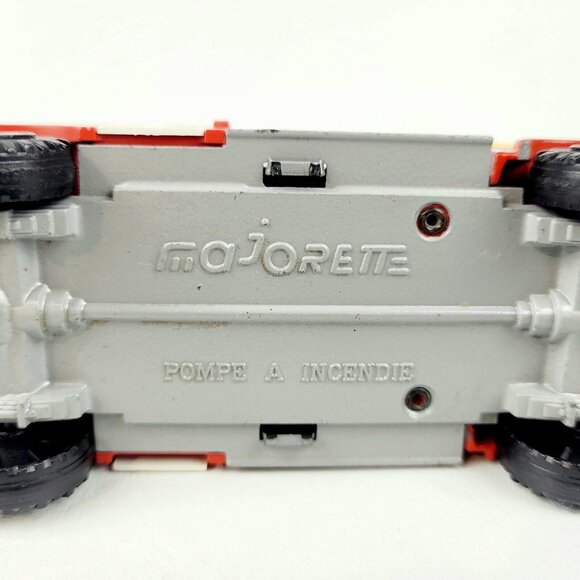 Majorette Pompe a Incende Fire Truck 1:47 Scale Vintage Made in France - Picture 7 of 7